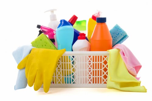 Vacuuming and dusting as part of residential cleaning