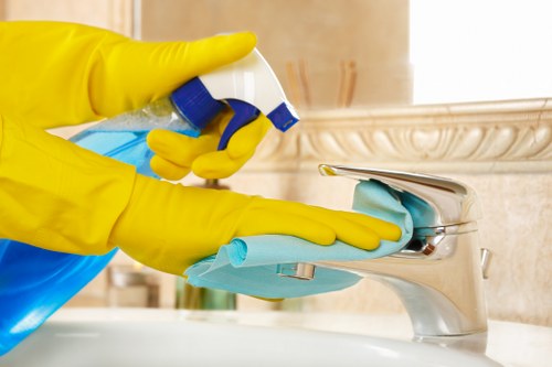 One off cleaning in a rental property living room